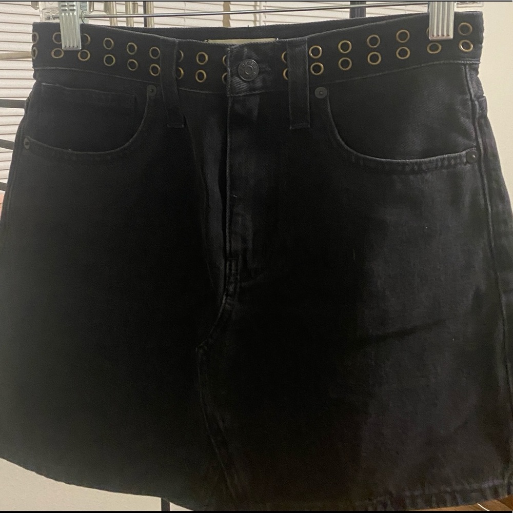 Madewell denim A-Line skirt